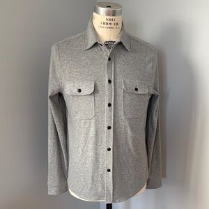 Faherty Gray Lightweight Shirt Jacket